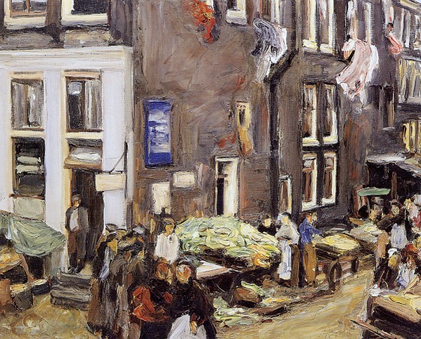 Jewish Quarter in Amsterdam by Max Liebermann